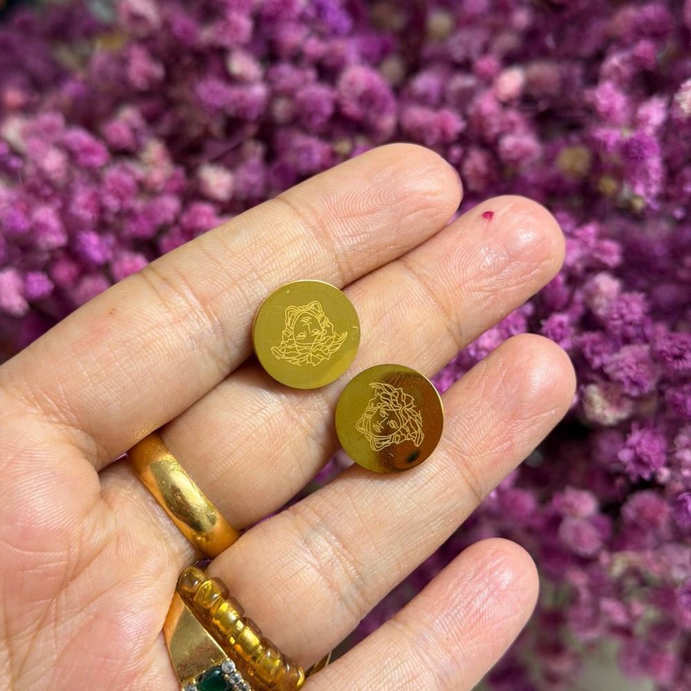 Versace Gold Medallion Charms